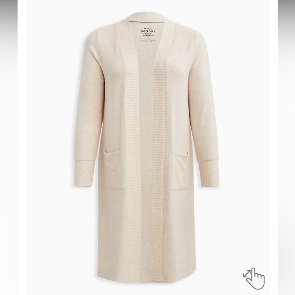 New without tags- Torrid Super Soft Plush Duster Open Front Size 2